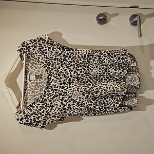 Animal Print Jersey Shirt - M